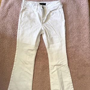 Banana Republic Petite White Flare Jeans